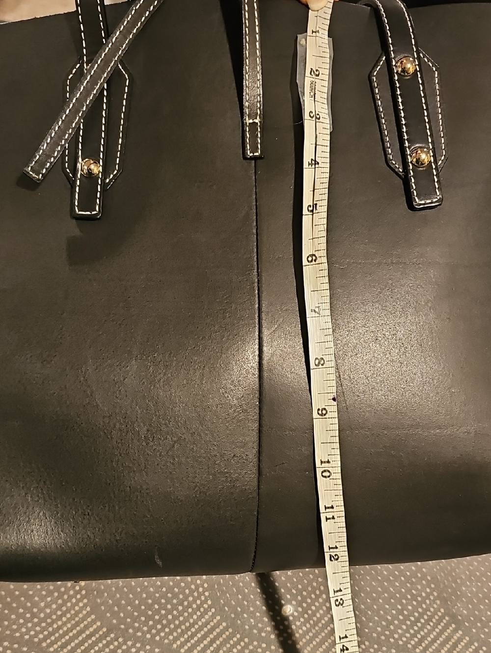 J MCLAUGHLIN Black Leather Tote with Wristlet...LIKE NEW - Picture 10 of 11